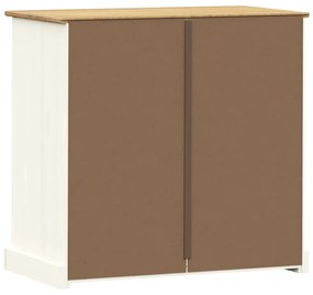 VIGO fehér tömör fenyőfa komód 80x40x76 cm