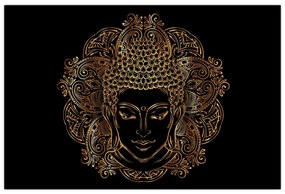 Arany Buddha képe (90x60 cm)