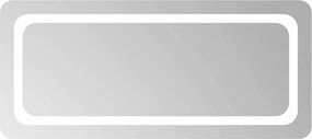 vidaXL LED-es fürdőszobatükör 90x40 cm