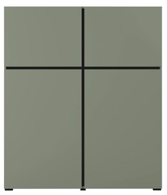 Komód Crossroad G76 (fenyőzöld + fekete). Akció -17%. 1118181
