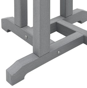 3 Részes Kerti Bár Szett Világosszürke HDPE