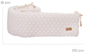 Bézs pamutkeverék rácsvédő 170 cm Frosty Almond – Roba