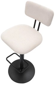 Fehér-fekete állítható magasságú bárszék (ülésmagasság 61 cm) Tina – Mauro Ferretti