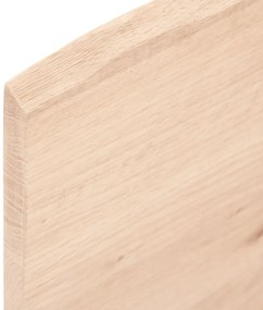 kezeletlen tömör fa fürdőszobai pult 100 x 50 x 2 cm