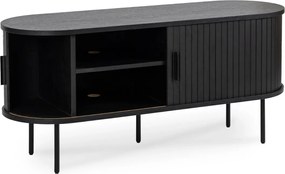 TV Állvány Fekete színben. 2 ajtós. TRISH 120 cm