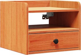 vidaXL Éjjeli asztal Faggyú barna 38 x 36 x 29,5 cm Tömör fenyőfa