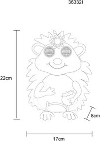 Globo 36332I Solar lámpa, fém barna/többszínű matt, műanyag fekete matt, ki/be kapcsoló, elemmel együtt AAA 300mAh 1.2V, IP44, HxSzxM: 170x80x220mm, tartozék: 104x LED 0.06W 3V, 3000K