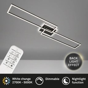 Brilo - LED Dimmelhető felületre szerelhető csillár FRAME 2xLED/20W/230V 2700-6500K + távirányító