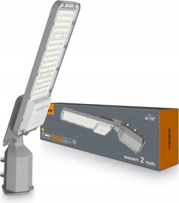 Utcai lámpatest Led 50W 5000lm 5000K Semleges 130° Fekete IP65