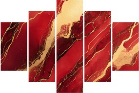 Kép - Vörös-arany márvány (150x105 cm)
