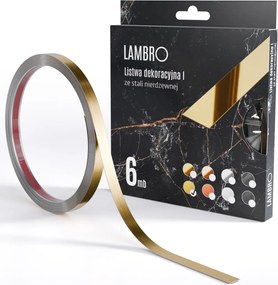 ambro öntapadós díszcsík arany matt 10-20mm