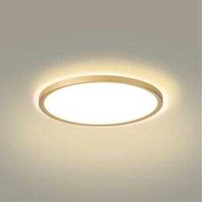 Brilagi - LED fürdőszobai lámpatest ULTRA VÉKONY LED/18W/230V Ø 30 cm aranyszínű IP54