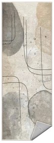 Szürke-krémszínű mosható futószőnyeg 80x200 cm Simple Lines – Mila Home