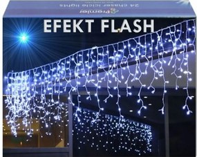 Jégcsap 500 Led Függöny Kültéri Lámpa IP44 Hideg Fehér Hideg Vaku 21M