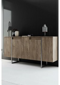 Luxe Walnut and Silver szekrény