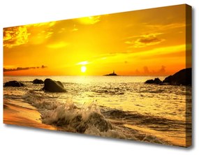Vászonkép nyomtatás Ocean Beach Landscape 100x50 cm
