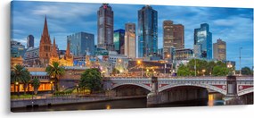 Melbourne város képe (120x50 cm)