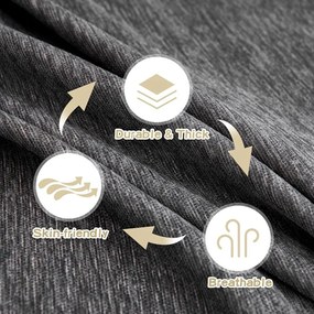 Sötétszürke háromszemélyes kanapé huzat Talo – Filumi