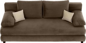 Kanapé ágyfunkcióval, capuccino/bézs, CLIV