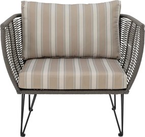 Bézs párnázott kerti fotel Mundo – Bloomingville