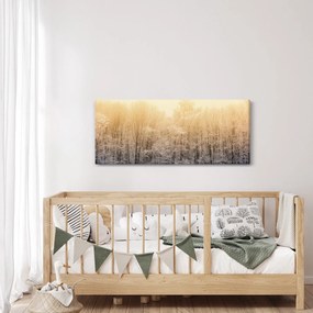 Fagyos erdő képe (120x50 cm)