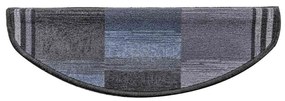 5 db fekete és szürke öntapadó lépcsőszőnyeg 65x21x4 cm