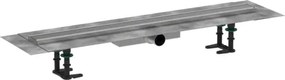 Zuhanylefolyó Hansgrohe RainDrain Compact 80 cm szálcsiszolt rozsdamentes acél szőnyeg 56166800