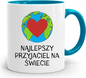 Kék Baráti Bögre A Világ Legjobbja fényképes nyomattal