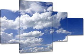 Vászonkép 130x80 Gömbölyű felhők Égbolt