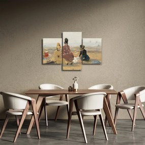 Kép - Eugène Boudin, On the Beach, Trouville, reprodukciók (90x60 cm)