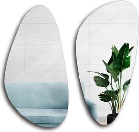 Két darabos szabálytalan tükör szett Selenit 190X166 dekoratív