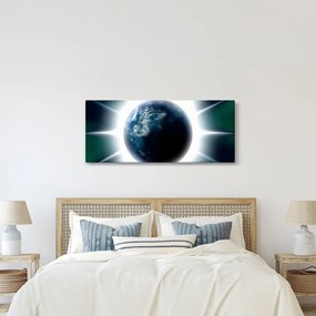 Egy besugárzott bolygó képe (120x50 cm)