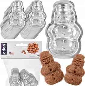 20x Hóember sütőforma keksz mézeskalács csokoládé