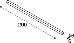 SLV Q-LINE 1000694 Felületi spotlámpa 6x93W/LED 4000K 4600LM IP20