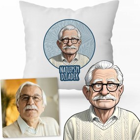 Egyedi Nyomtatású Párna 40x40 Ajándék Nagypapa Napjára Ajándék