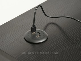 PC asztal Osto 120 (fekete fa + fehér). 1109826