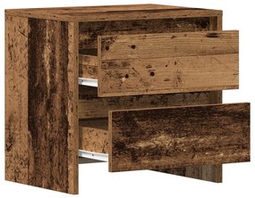 Éjjeli asztal 2 db Régi fa 45x34x44,5 cm Készített fa