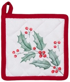 Edényalátét gyerek, 16x16cm, pamut, Holly Christmas