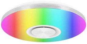 LED RGBW dimmelhető mennyezeti lámpatest beépített hangszóróval LED/60W/230V fehér + távirányító
