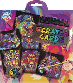 Állatos Colorful scratch képkarcoló készlet