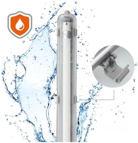 LED ipari fénycsöves világítás T8 1xG13/18W/230V 4000K IP65 128 cm