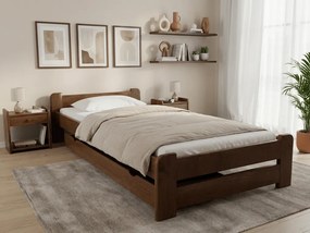 Emily ágy 90x200 cm, tölgyfa Ágyrács: Léces ágyrács, Matrac: Coco Maxi 20 cm matrac