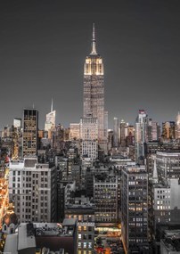 Poszter 29,7x42cm Empire State Building New York Manhattan skyline