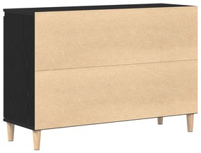 Fekete tölgy oldalszekrény 101x35x60 cm Műszaki fa