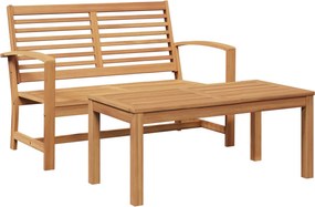 vidaXL pad 2 pcs Barna Tömör Teakfa