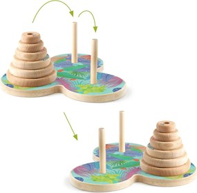 Logikai játék - Toronyépítő - Tour d'Hanoï