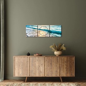 Kép - Tenger (órával) (90x30 cm)