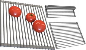 Rolmata Csepegtetőszőnyeg Acél mosogatószárító szürke nagy 43x33 cm