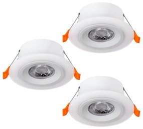 Eglo 900913 - KÉSZLET 3x LED Beépíthető lámpa CALONGE 3xLED/4,8W/230V fehér