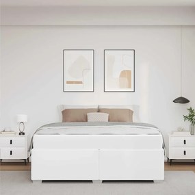 Ágykeret Fehér 180 x 200 cm Műbőr